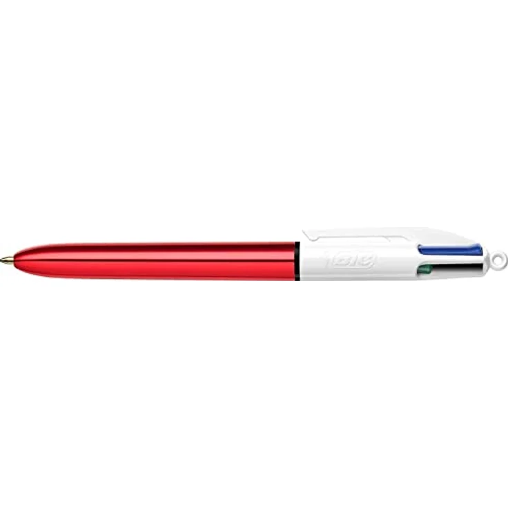 Bic 4 Colours Shine, Druckkugelschreiber im Thekendisplay, Multicolor, 12 Stück – Bild 3