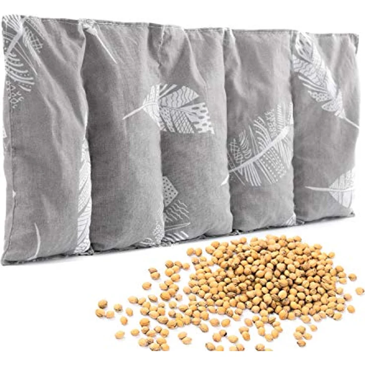 Amilian Kirschkernkissen Mikrowelle 55 x 20cm Wärmekissen Rücken Kirschkernkissen Nacken Schulter Wärmekompresse Körnerkissen Kinder Erwachsene Massagekissen Kältekissen Kirschkernkissen gross – Bild 1