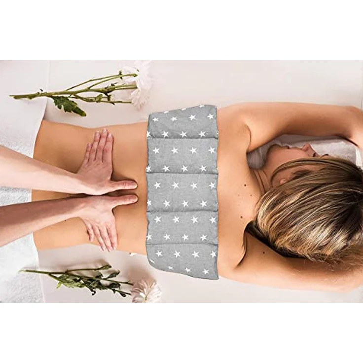 Amilian Kirschkernkissen Mikrowelle 55 x 20cm Wärmekissen Rücken Kirschkernkissen Nacken Schulter Wärmekompresse Körnerkissen Kinder Erwachsene Massagekissen Kältekissen Kirschkernkissen gross – Bild 4