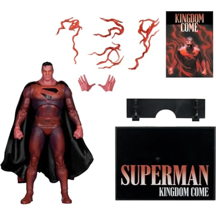 McFarlane Toys - DC Multiverse Cover Recreations Actionfigur Superman (Kingdom Come) (Gold Label), ca. 18 cm groß mit Zubehör und Base – Bild 5