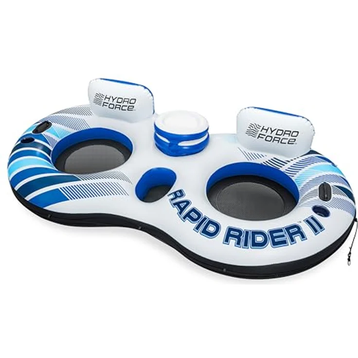 Bestway Hydro Force Rapid Rider, Doppel-Tube Schwimmring, 240cm für 2 Personen – Bild 1