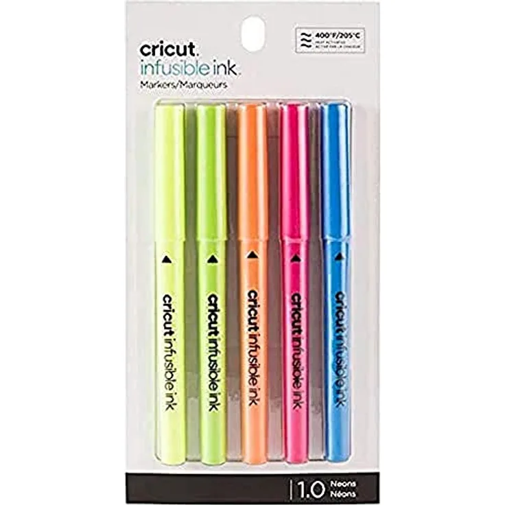 Cricut Infusible Ink™-Marker (1.0), Neon (5 Stück)