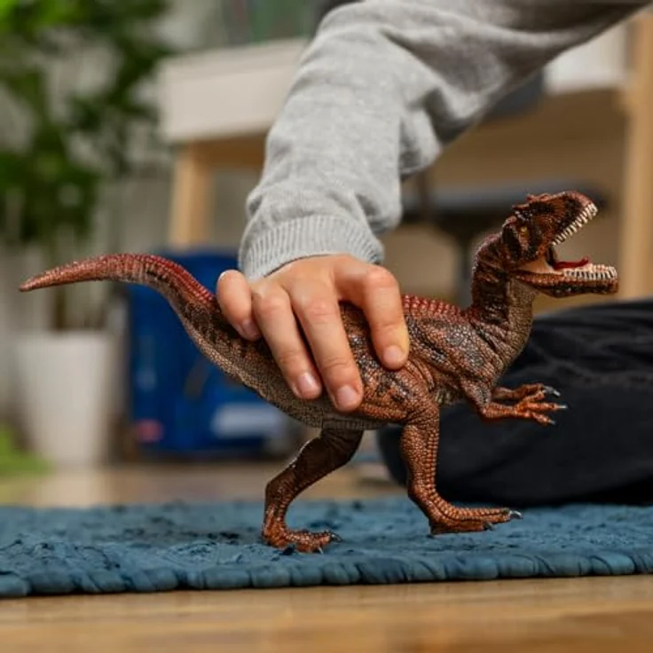 Schleich Allosaurus (15043), Dinosaurier mit detaillierter Echsenhaut, ca. 27 x 7,5 x 13,5 cm – Bild 2