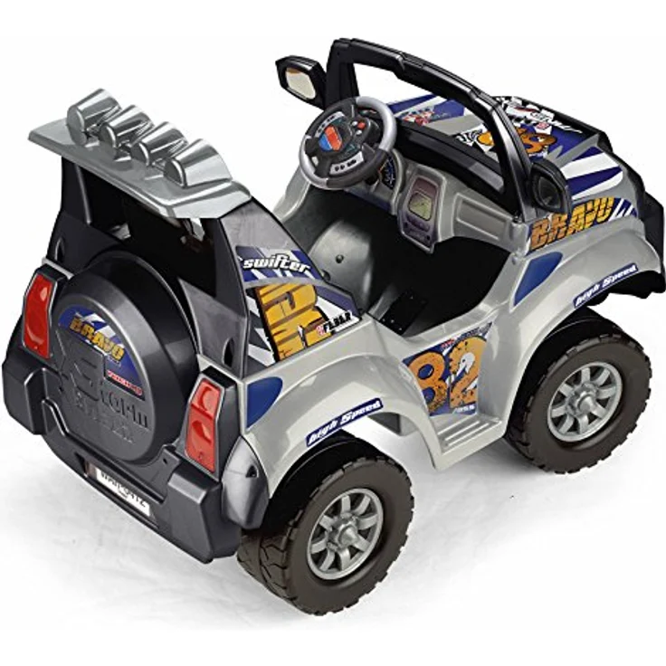 Feber Famosa X-Storm Elektrospielzeugfahrzeug, 12V für Kinder, 2 Sitze, grau, Mehrfarbig, geeignet für 3 bis 8 Jahre – Bild 3