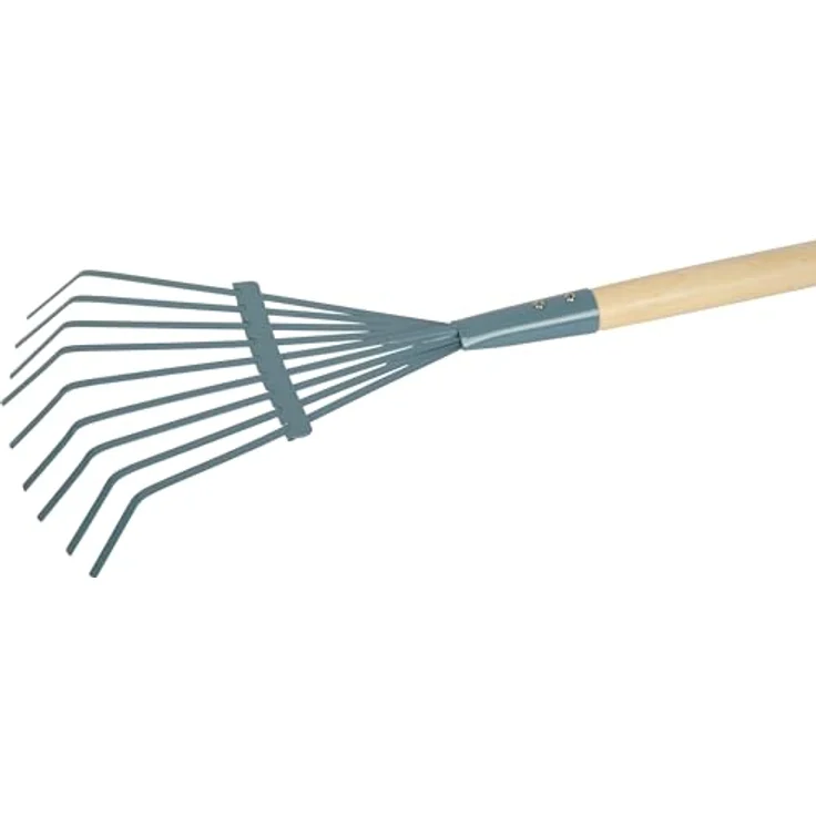 Small Foot Rechen, 6er-Set, blau aus Holz und Metall, kindgerechtes Gartenwerkzeug für Kinder ab 3 Jahren – Bild 3