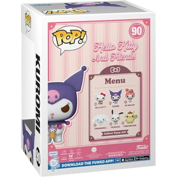 Funko Actionfigur POP! Kuromi 90 - Hello Kitty and Friends, verspielte Sammlerfigur – Bild 3