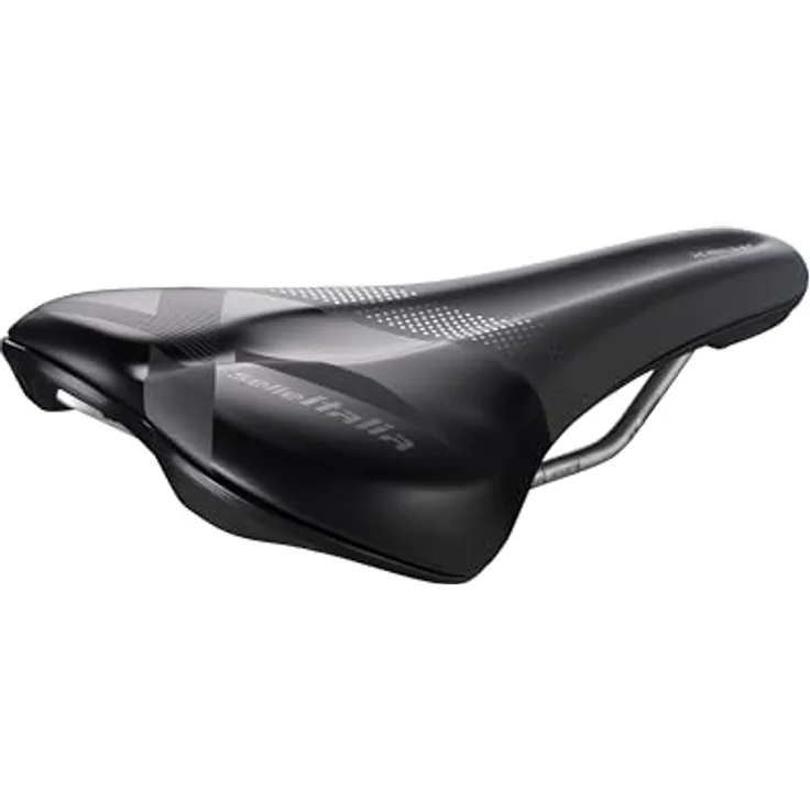 Selle Italia X-BOW TI Sattel schwarz, Fahrradsitz mit 7 mm Schiene, hoher Komfort und Vibrationabsorption