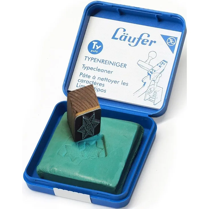 Läufer Typenreiniger Stempel, besonders hohe Schmutzaufnahme, Naturkautschuk, wiederverschließbare Aufbewahrungsbox