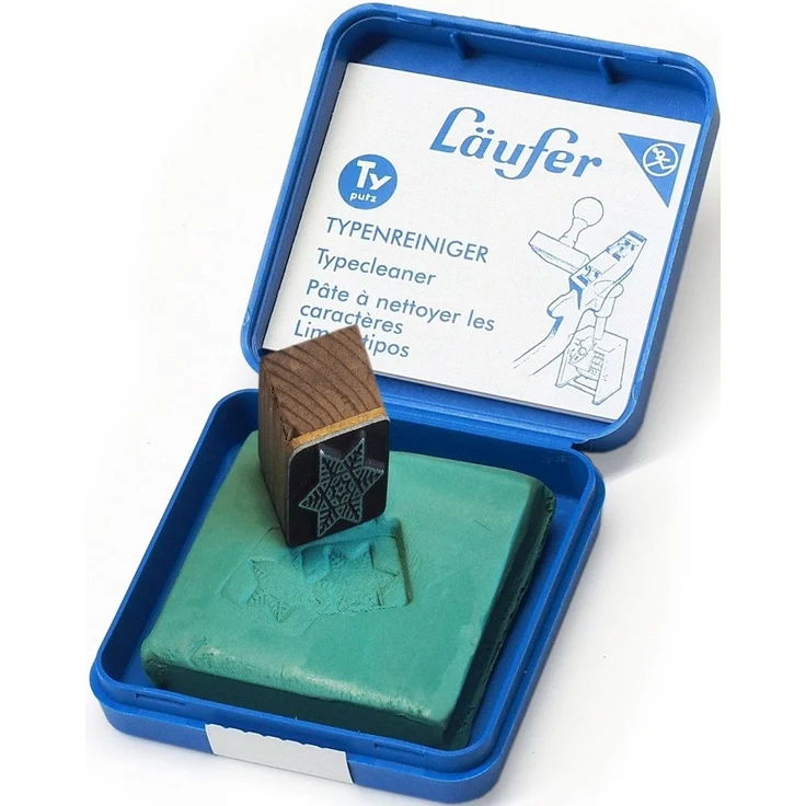 Läufer Typenreiniger Stempel, besonders hohe Schmutzaufnahme, Naturkautschuk, wiederverschließbare Aufbewahrungsbox