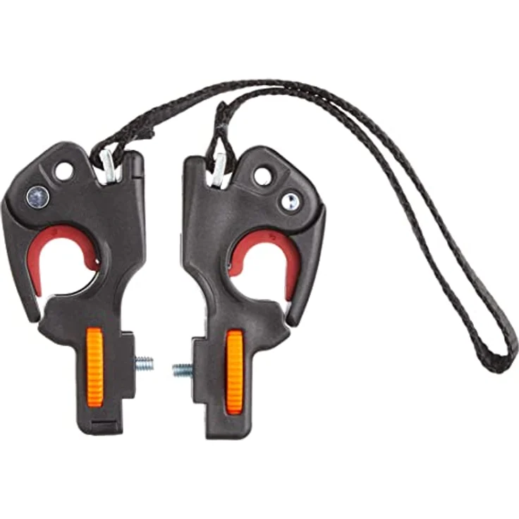 VAUDE 12501 QMR-Befestigungssystem 2 mit Tragegriff, QMR-Haken für Radtaschen Qmr Hook 2 With Handle Schwarz Einheitsgröße – Bild 1