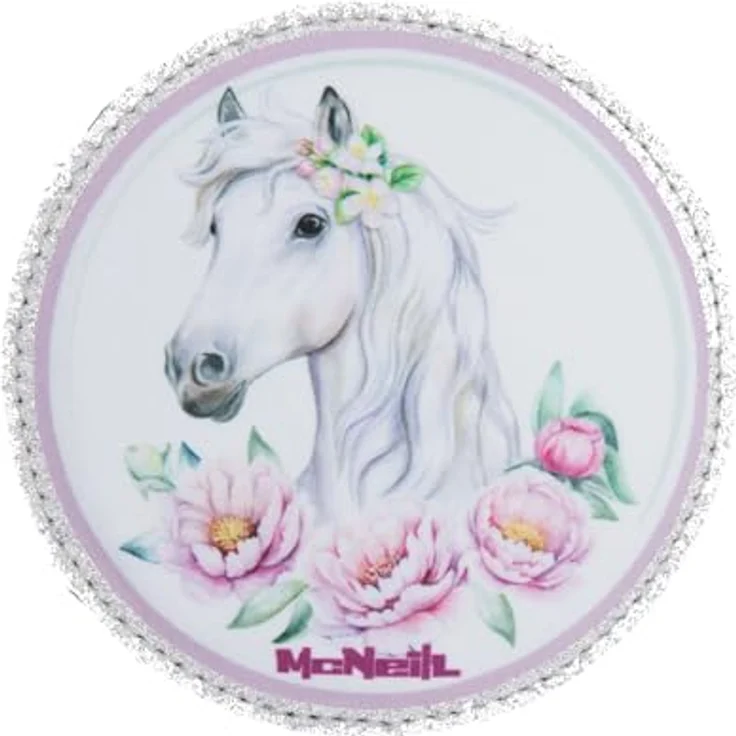 McNeill McAddys zu Schulranzen Pferd weiß-Blumen – Bild 2