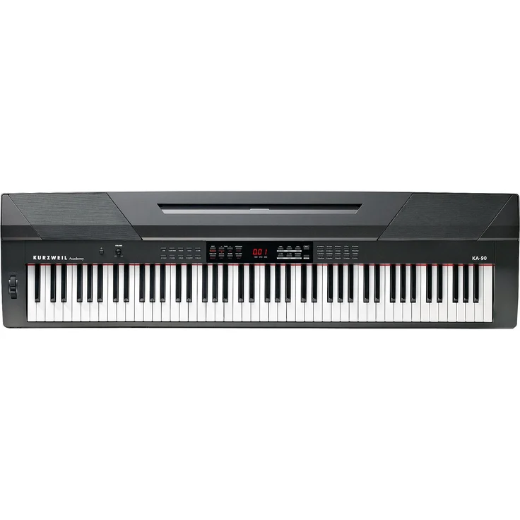 Kurzweil KA90, 88-Tasten Arranger Stagepiano mit Hammerklaviatur und integriertem Lautsprechersystem, Schwarz