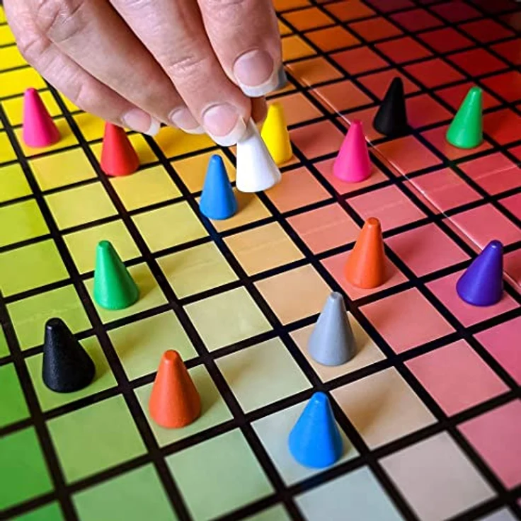 Rebel Hues and Cues, Mehrsprachiges Partyspiel mit 480 Farben und 100 Farbkarten, inkl. Deutsch – Bild 6
