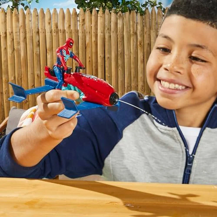 Hasbro Actionfigur Marvel Spider-Man, Spider-Man Jet Splasher, Spritzt Wasser – Bild 6