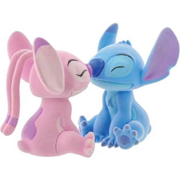 Enesco Disney Lilo & Stitch Mini Figur - Angel & Stitch Kissing (Flocked), Sammelfigur – Bild 5