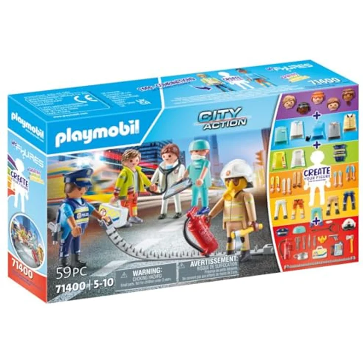 Playmobil® Konstruktions-Spielset City Action, Rescue (71400), My Figures, (59 St) – Bild 3