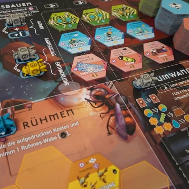 Feuerland Spiele Astrobienen, Brettspiel mit 20 einzigartigen Fraktionen, auf Deutsch, für 1-5 Spieler, 60-90 Minuten Spieldauer – Bild 5