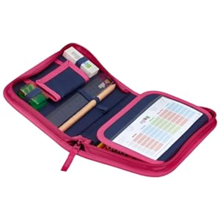 ergobag Federmäppchen 23-tlg. mit Lyra-Buntstiften, Radiergummi und Anspitzer, Zwillingsdesign passend zu ergobag Rucksäcken – Bild 3