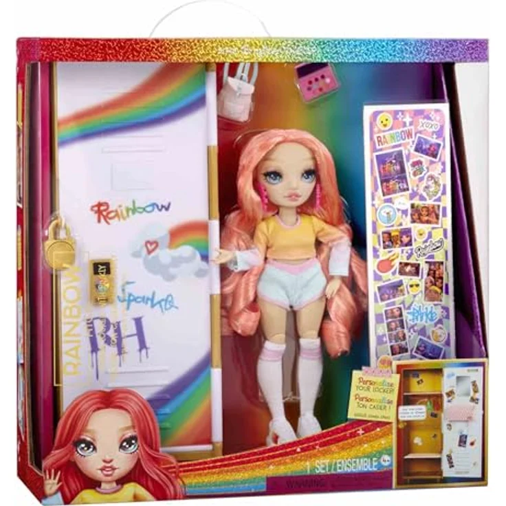 Rainbow High Design & Style Schließfach Spielset – Mit Regalen, Kleiderbügeln, Accessoires und Aufklebern, tolles Spielzeug und Geschenk für Kinder im Alter von 4 bis 12+ Jahren – Bild 1