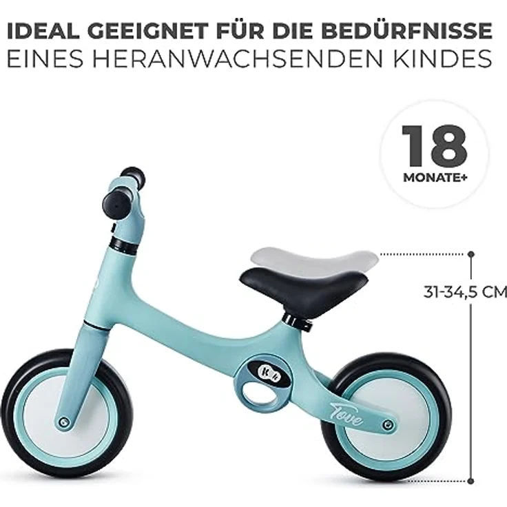kk Kinderkraft Unisex-Baby Tove Laufrad, Mint, Normal – Bild 3
