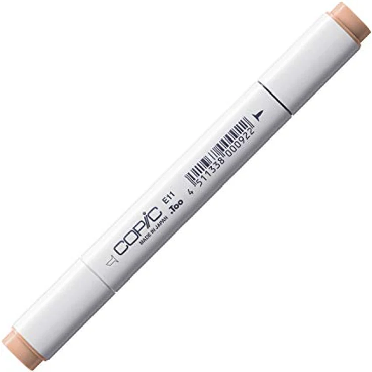 Copic Classic Marker Typ E - 11, Bareley Beige, professioneller Layoutmarker mit dualem Spitzensystem, schnelltrocknender Tinte – Bild 1