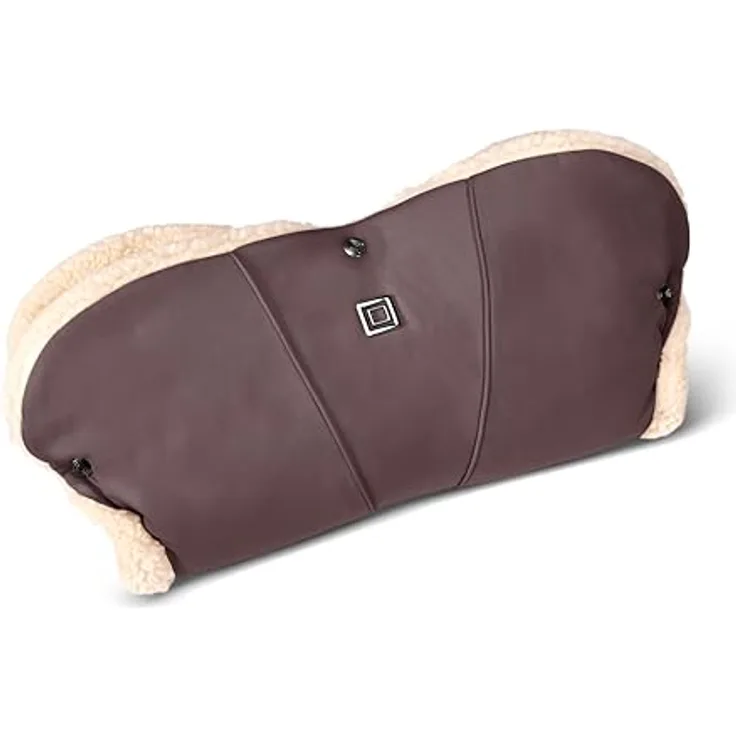 MOON Handmuff tonka, Handwärmer mit weichem Teddyfell-Innenfutter für Kinderwagen, stilvolles Design