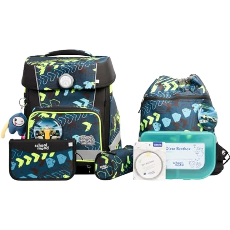 SCHOOL-MOOD® Schulranzen Champion Maxx Pro, Farbe Elias, ergonomisch und strapazierfähig – Bild 1