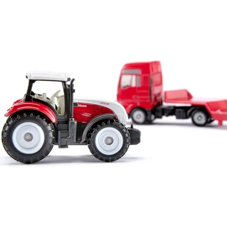 Siku Spielzeug-LKW MAN LKW mit Steyr Traktor, detailgetreues Modell für realistische Spielszenarien – Bild 5