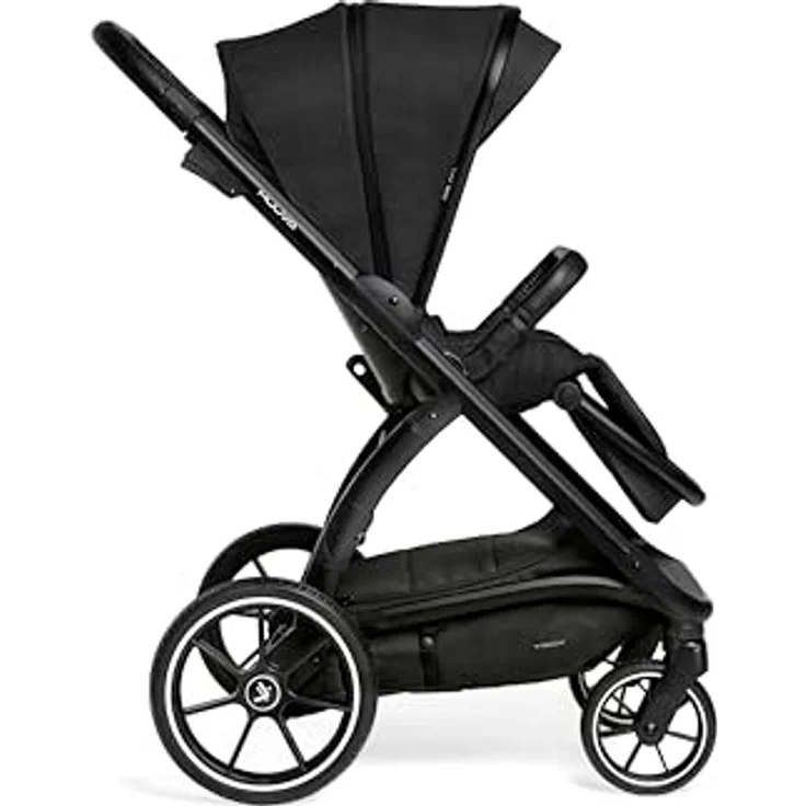 Muuvo Trick 2in1 Kombi Kinderwagen SET, multifunktional mit 3D-Airflow-Belüftung und Sonnenschutz, Jet Black – Bild 2