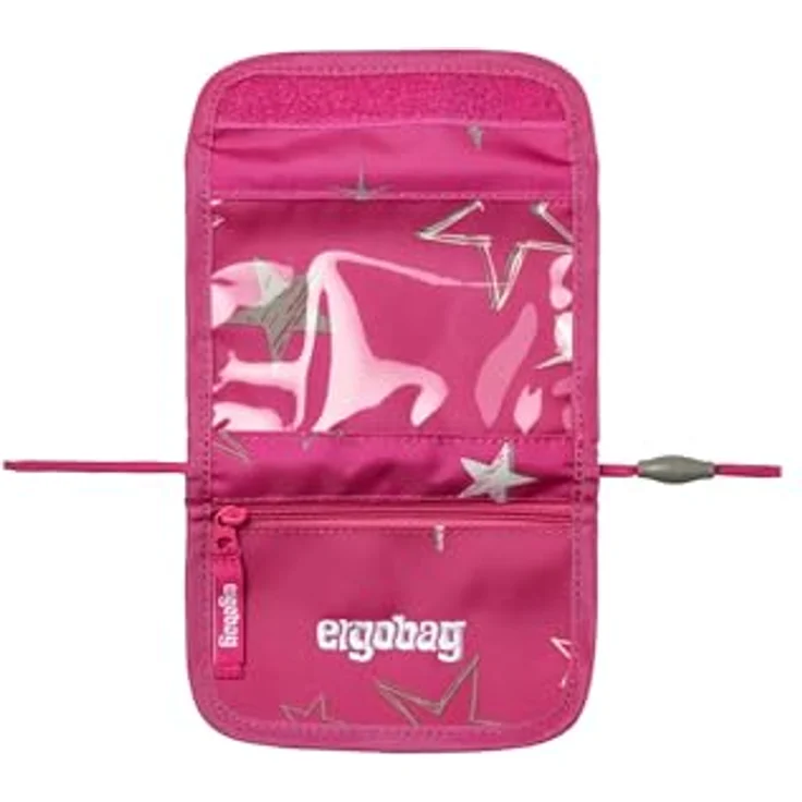 ergobag Geldbörse Brustbeutel (Portemonnaie) für Kinder, organisiert und griffbereit in Blau – Bild 4