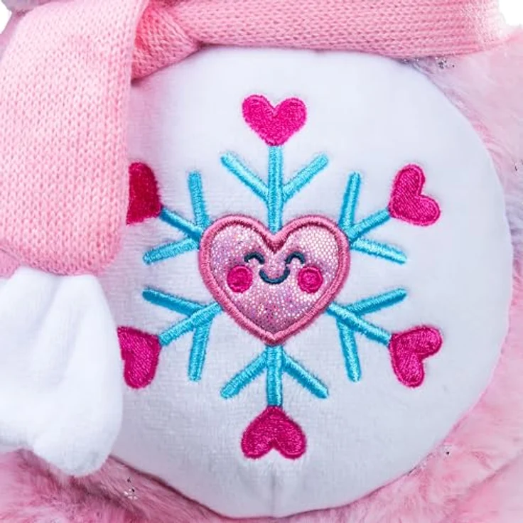 Troetelbeertjes Care Bears Plüschtier - Collector Edition Snowflake Sparkle Bear, 35cm Winter, weiches Plüschdesign mit detailliertem Belly Badge – Bild 5