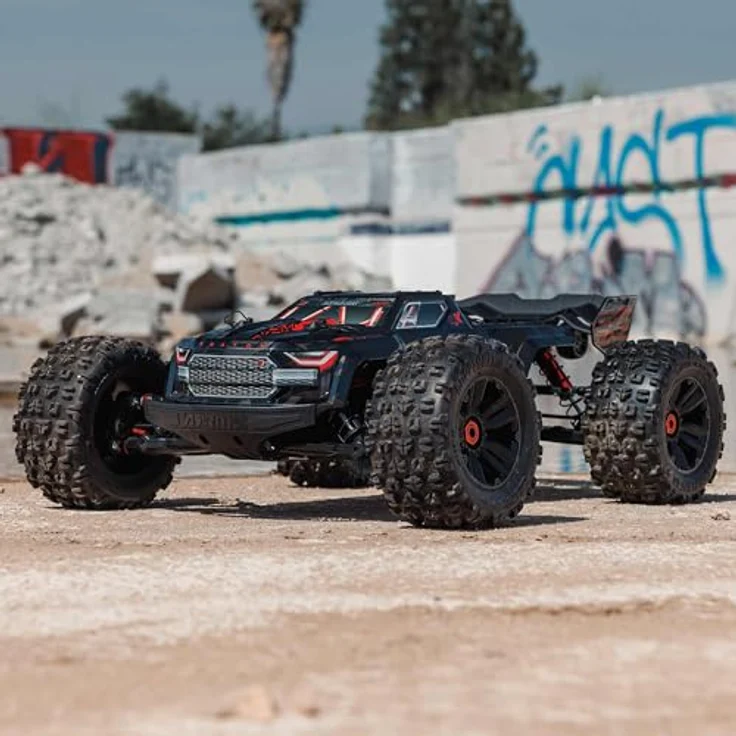 Arrma RC-Monstertruck Kraton 4X4 8S BLX Brushless RTR, Ferngesteuertes Auto, 1:5, mit EXtreme Bash Teilen, Farbe: EXB-Design - Preisvergleich – Bild 8