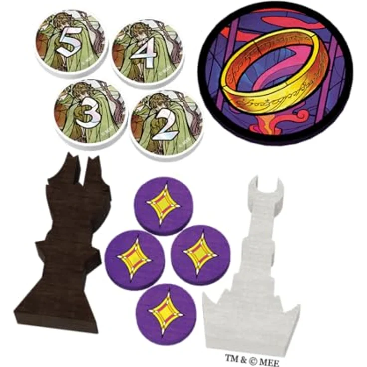 Asmodee Der Herr Der Ringe: Die Zwei Türme - Kooperatives Stichspiel für 1-4 Spieler mit 18 Kapiteln und Solo-Option – Bild 5