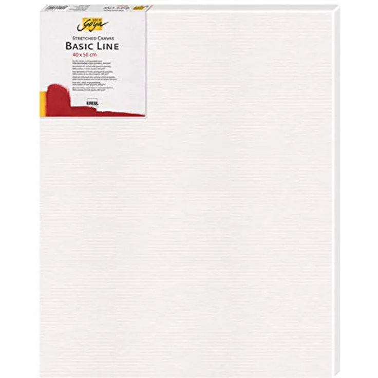 KREUL 64050 - Solo Goya Stretched Canvas Basic Line, Keilrahmen ca. 40 x 50 cm, mit Leinwand aus Baumwolle 4 fach grundiert, ideal für Öl, Acryl- und Gouachefarben