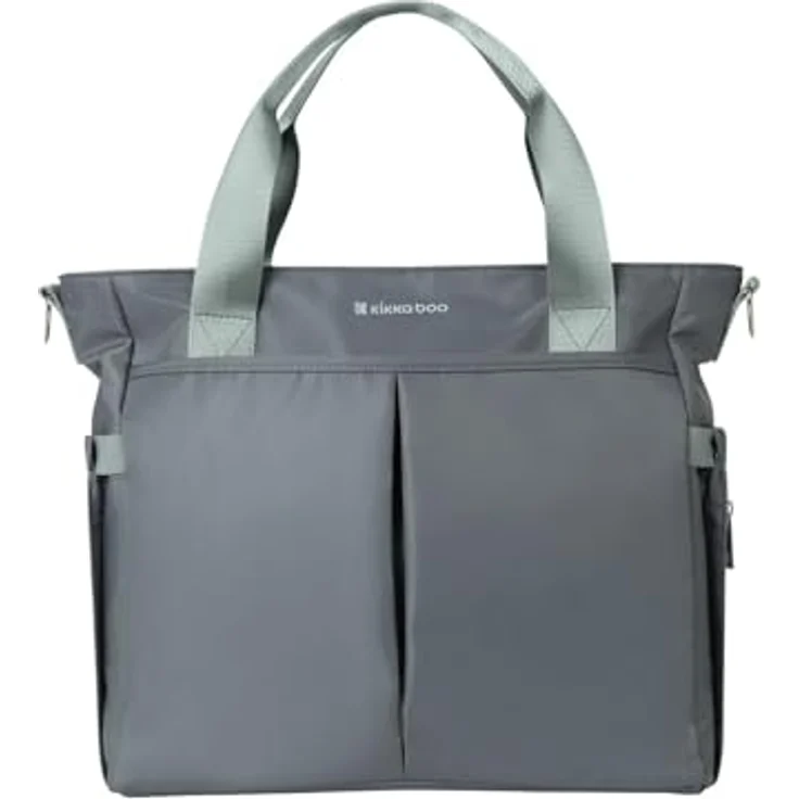 Kikka Boo Wickeltasche Brielle, Clips zur Befestigung, wasserfest, Schultergurt, grau – Bild 3