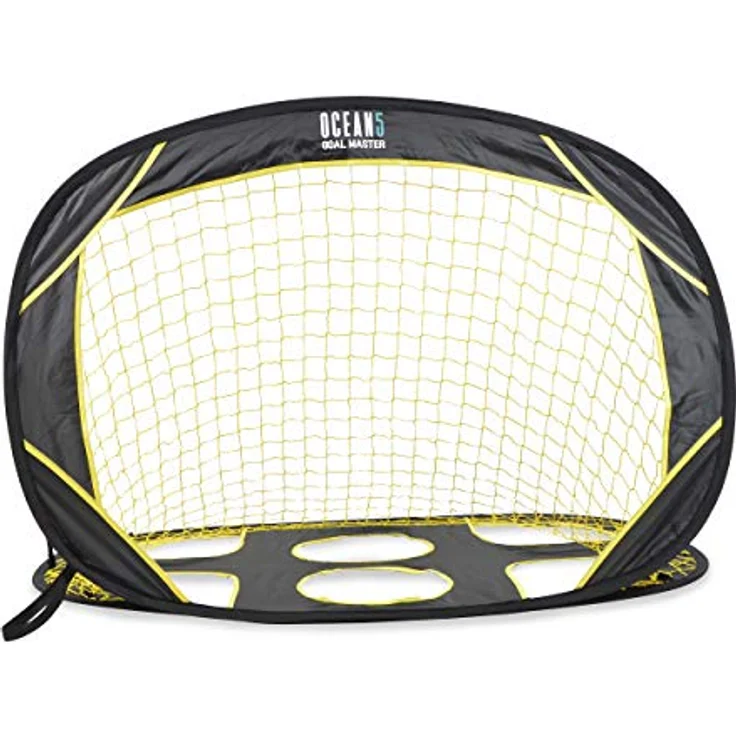 Ocean 5 klappbares Fußballtor Goal Master | 2 in 1 Fussballtor für Garten und Spielplatz | Pop-Up-Tor, Faltbare Torwand, Indoor & Outdoor | geniales Fussballtor Kinder auch für Jugendliche – Bild 1