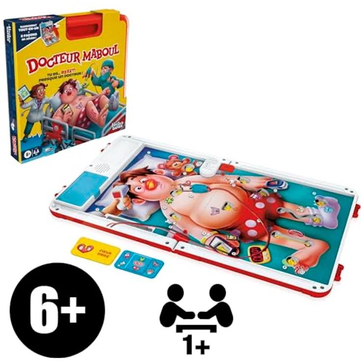 Hasbro Gaming Doctor Maboul, elektronisches Brettspiel mit All-in-One-Transportkoffer und 2 Spielmodi – französische Version – Bild 2