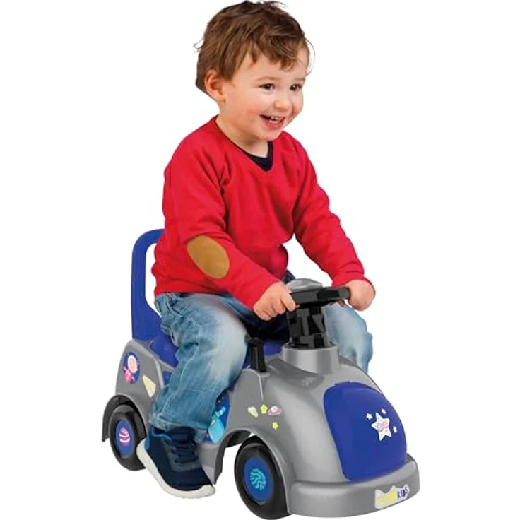 Chicos Starkids Blue, Kinder Laufrad ab 1 Jahr, Rutschfahrzeug und Gehhilfe, geeignet für 10-36 Monate, mit Stauraum, nahtlose Nutzung innen und außen – Bild 3