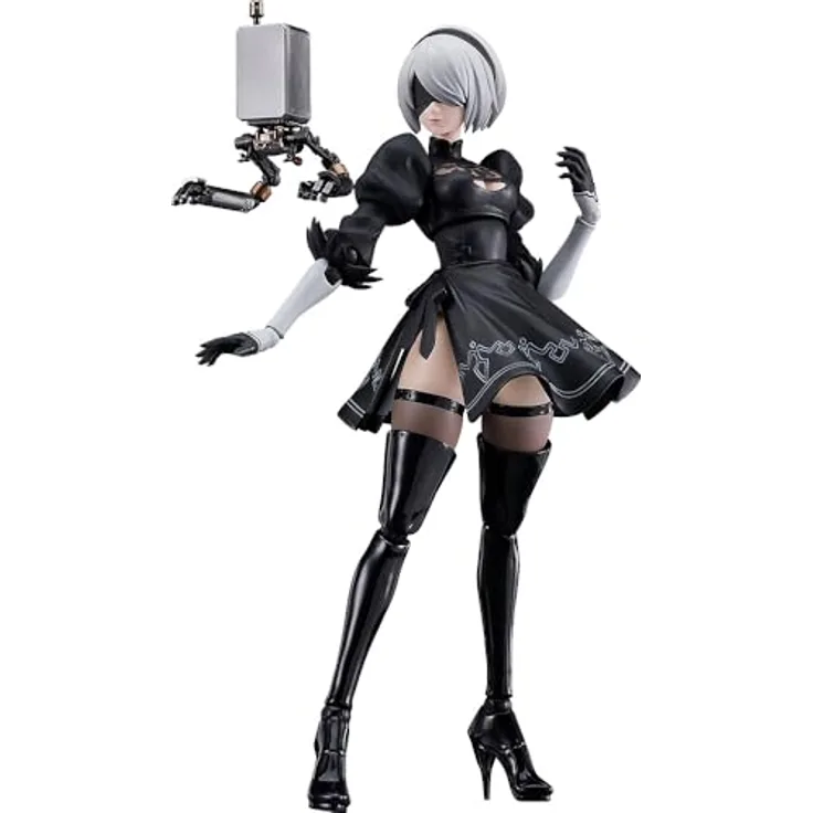 Max Factory Nier:Automata Ver1.1a Figma Actionfigur 2B (YoRHa No.2 Type B), 16 cm detailreiche Sammelfigur mit Zubehör und voll beweglichem Design