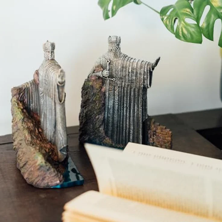 Grupo Erik GPE29764 Der Herr der Ringe Buchstützen Argonath, handbemalt aus Kunstharz mit verwitterter Steinoptik, 2-teilig – Bild 4