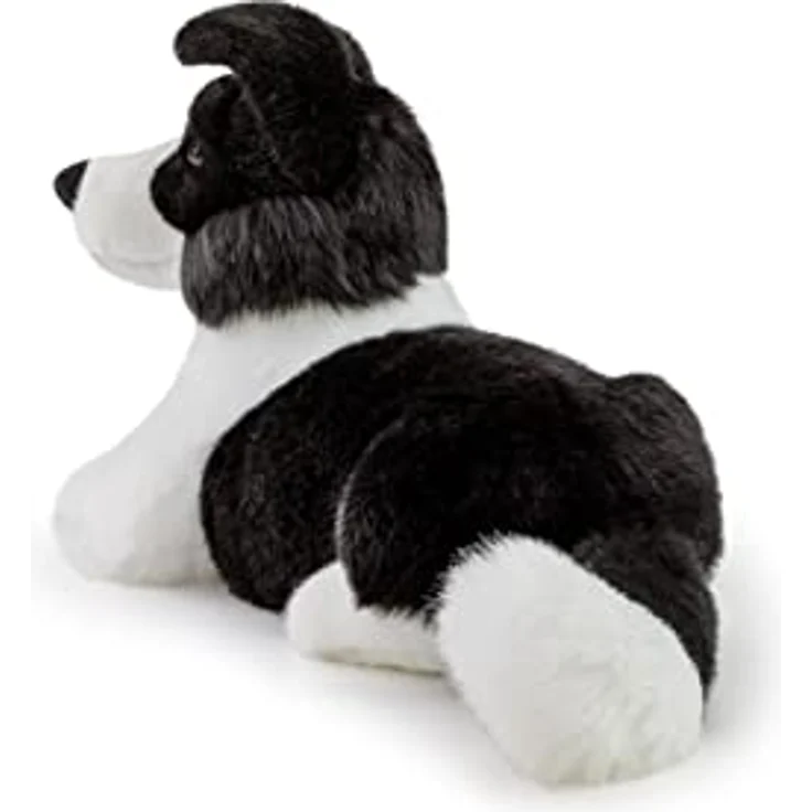 Trudi Klassik TUDN8000 Plüschhund Border Collie Scott 15 x 23 x 30 cm (Größe M), weiches Stofftier mit realistischen Details, waschbar, Kuscheltier für Kinder, Weiß/Schwarz – Bild 3