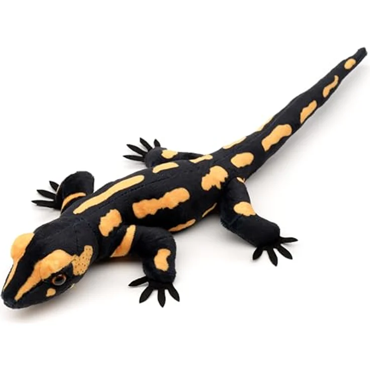 Uni-Toys Kuscheltier Feuersalamander, 34 cm hochwertig verarbeitet mit 100% recyceltem Füllmaterial – Bild 1