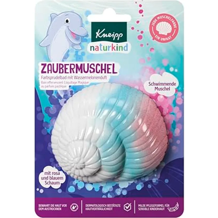 Kneipp Naturkind Magic Shell Badebombe für Kinder, pflegend und feuchtigkeitsspendend, 1 St.
