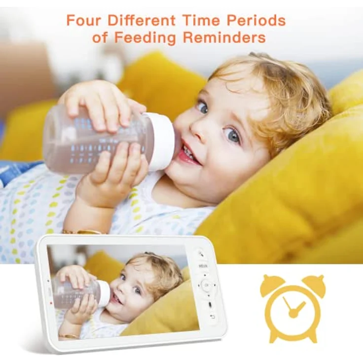 Arenti Nanny BC12S*2, Babyphone mit 3-MP Kamera, Nachtsicht, 355° Schwenkbereich, Bewegungs- und Geräuschalarme – Bild 6