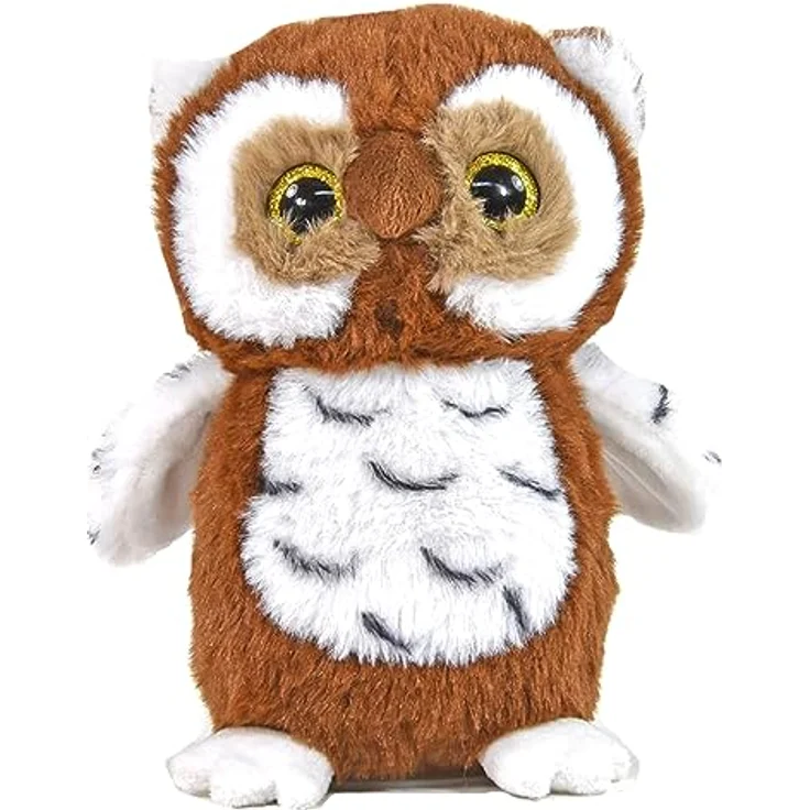 Kögler Labertier Eule Hedwig äfft Alles nach Kuscheltier Plüschtier Braun 18 cm – Bild 1