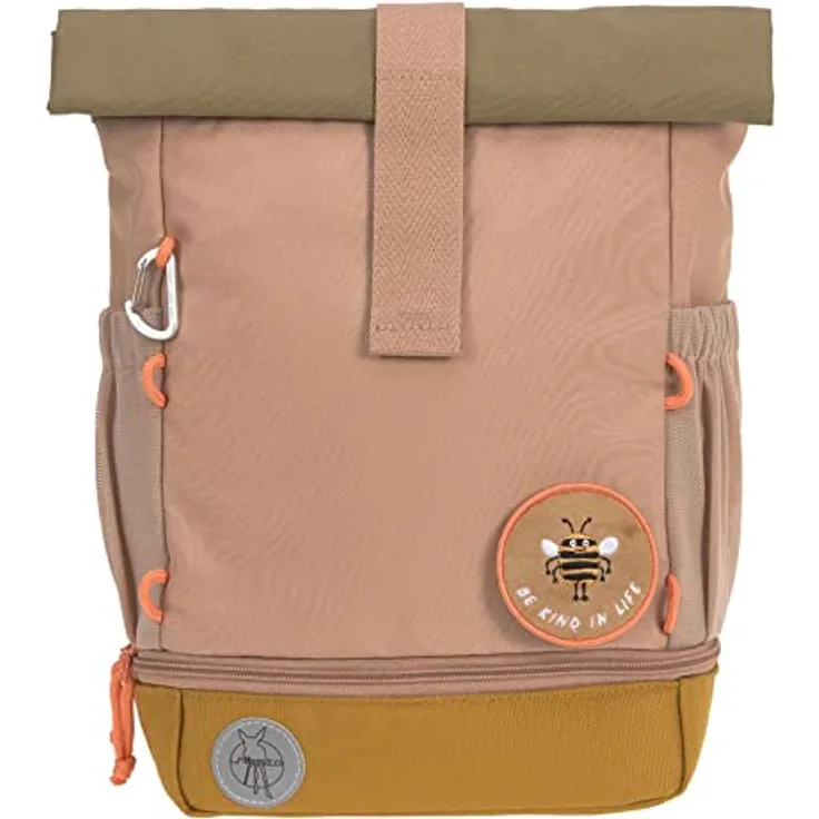 Lässig Kindergartenrucksack Rolltop - Nature, Nature hazelnut
