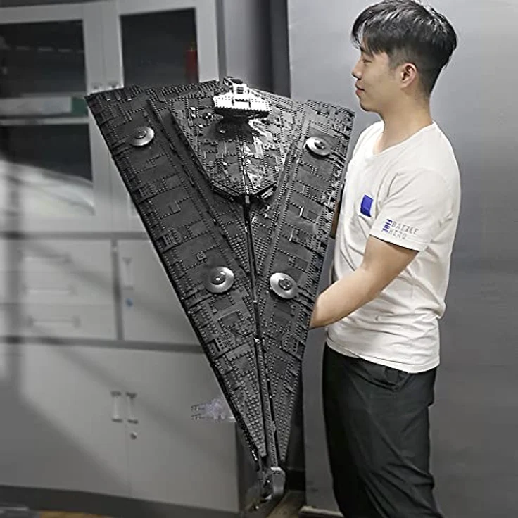 Mould King 21004 Dreadnought der Eclipse-Klasse, Modellbausteine für große Raumschiffe, 112 x 72 x 53 cm, kompatibel mit -Technologie, detailliertes Schlachtschiff-Design – Bild 2