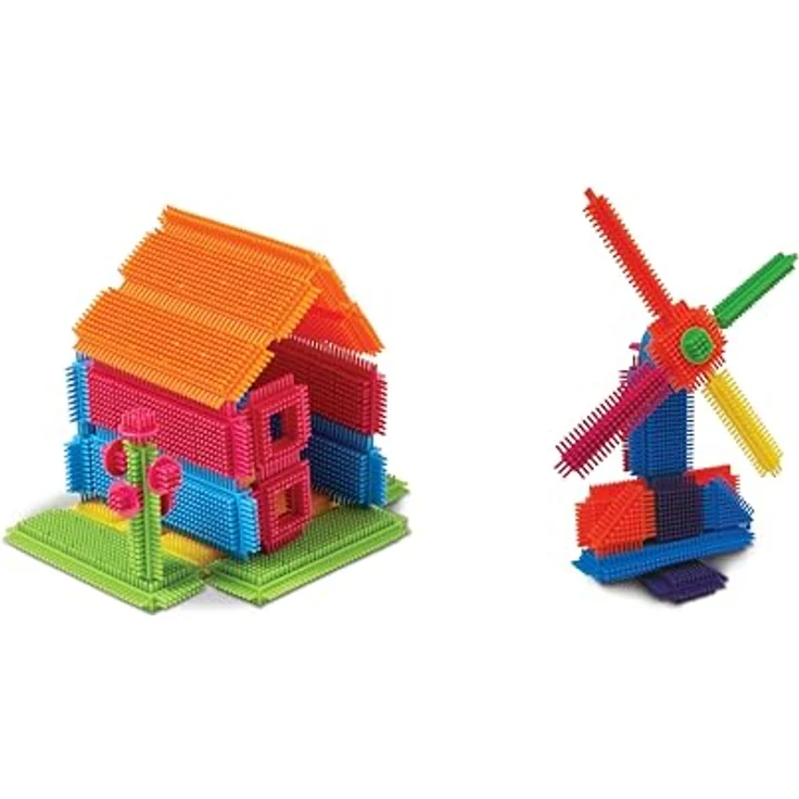 Edushape Noppers/Bristle Blocks Bausteine/Sensory Noppenbausteine Riesenset - 360 Teile, bunte haptische Bausteine für Kinder ab 3 Jahren – Bild 3