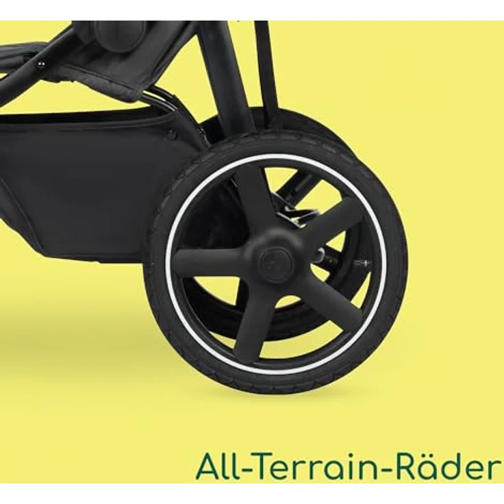BEBE CONFORT Cloudy, All-Terrain-Baby Stroller, schnell zusammenklappbar, verstellbar, 3 große Luftreifen, Mineral Graphite – Bild 4