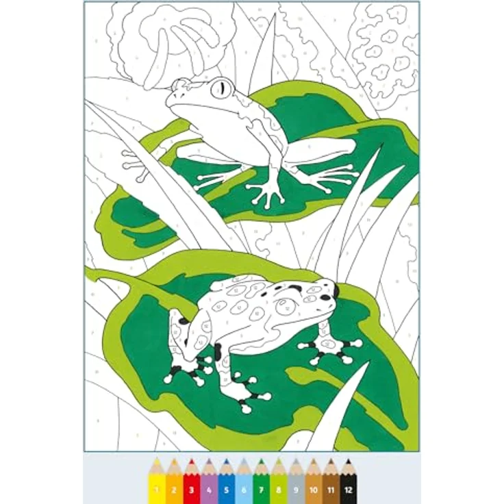 Ravensburger Verlag GmbH Malen nach Zahlen CreArt - Malen nach Zahlen - Gefährliche Tiere, altersgerechte Motive und nummerierte Ausmalfelder – Bild 5